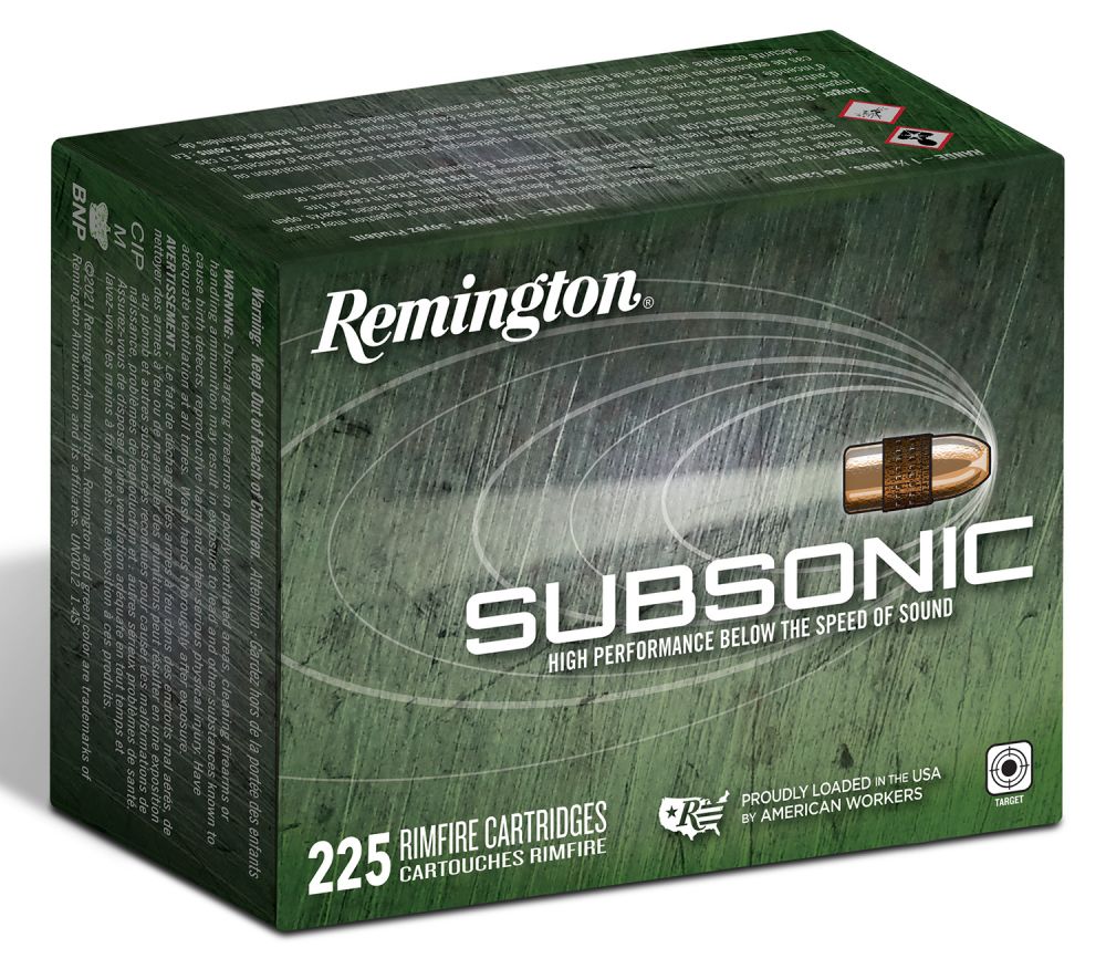 Remington Ammunition .22 LR 40 gr Hollow Point (HP) 225 Bx/ 10 Cs - Brass Casing