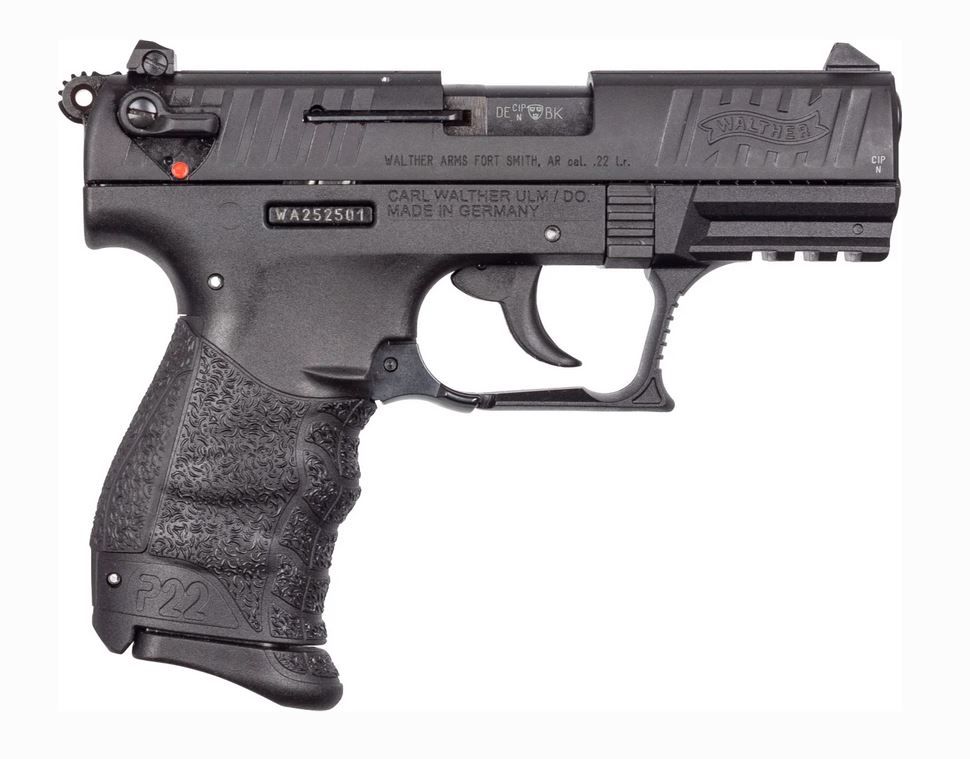 Walther Arms P22 Q Black 22 Long Rifle Pistol - 10+1 Rounds | 3.42" Barrel | Polymer Grips | Blue/Black
