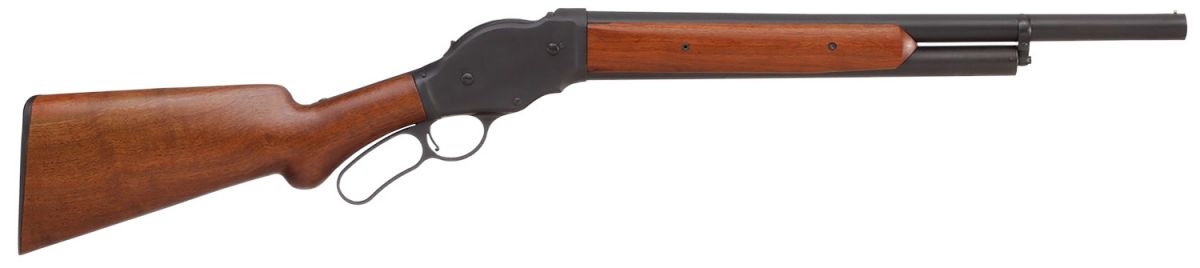 Cimarron 1887 Terminator 12 Gauge Lever Action Shotgun 20" Blue, Walnut Stock - 5+1 Rounds | 20" Barrel | 2.75" Chamber | Wood | Blue/Black