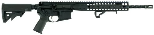 LWRC Direct Impingement 223 Remington/5.56 NATO AR15 Semi Auto Rifle - 10+1 Rounds | 16.1" Barrel | Adjustable Stock | Synthetic | Blue/Black