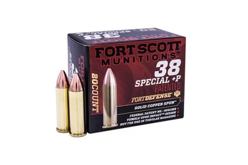 Fort Scott Munitions 38spl +P81gr 20rd box - Brass Casing