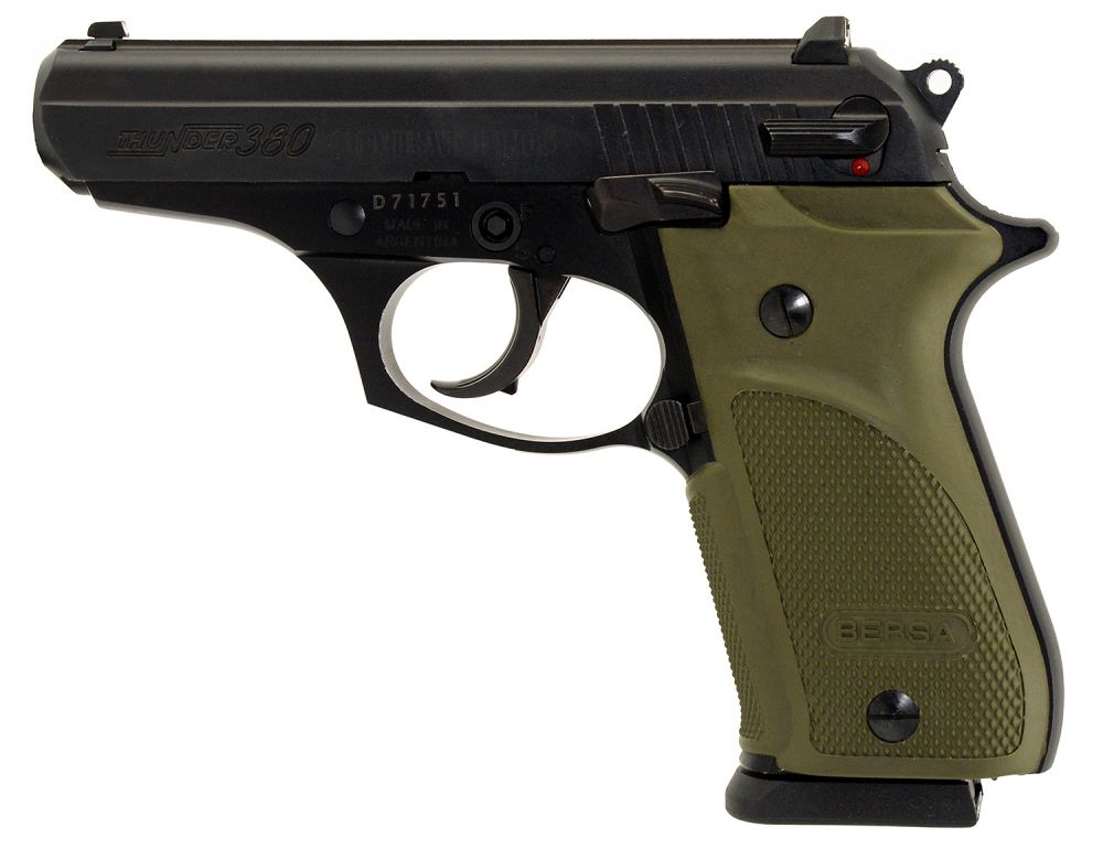 BERSA/TALON ARMAMENT LLC Thunder 380 Combat 380 ACP Caliber with 3.50" Barrel, 15+1 Capacity, Matte Black - 15+1 Rounds | 3.54" Barrel | Blue/Black
