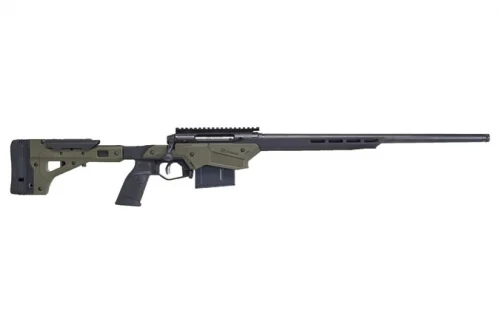 Savage Arms Axis II Precision 223 Remington Bolt Action Rifle - 10+1 Rounds | 22" Barrel | MDT Chassis Stock | Aluminum Chassis | Blue/Black