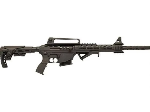 Silver Eagle Tac Pro Semi-Auto Black 12 Gauge Shotgun - 5+1 Rounds | 18.5" Barrel | 3" Chamber | Black Synthetic Stock | Synthetic | Blue/Black