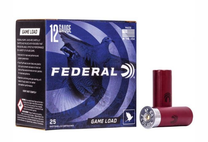 FederalGame-Shok Upland 12 GA 2.75" 1 oz #6 shot 25rd box