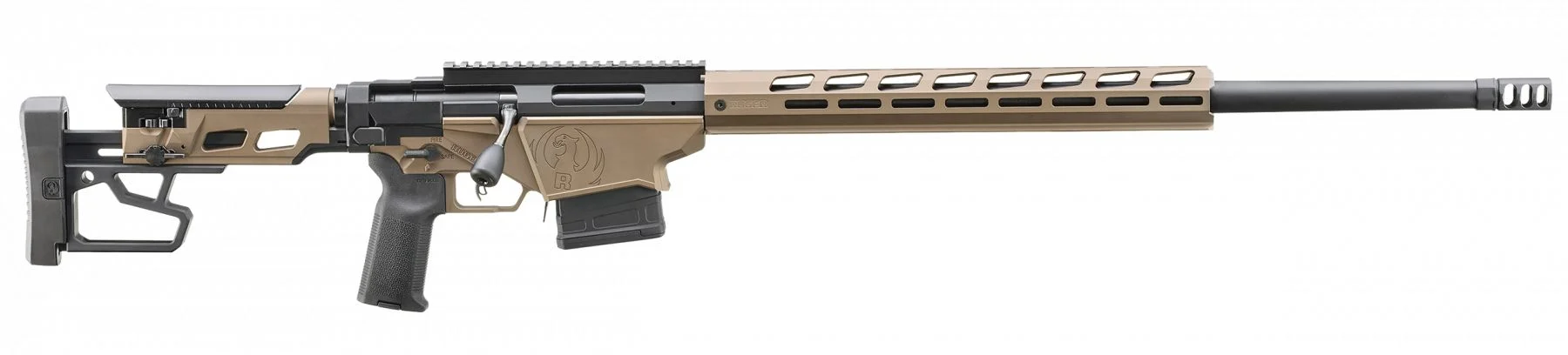 Ruger Precision Rifle 6.5 Creedmoor 24" Black/Smoked Bronze Cerakote, 10+1 - 10+1 Rounds | 24" Barrel