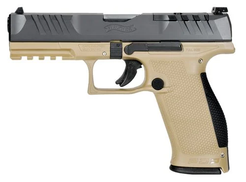 Walther Arms PDP Optic Ready Tan/Black 9mm Pistol - 18+1 Rounds