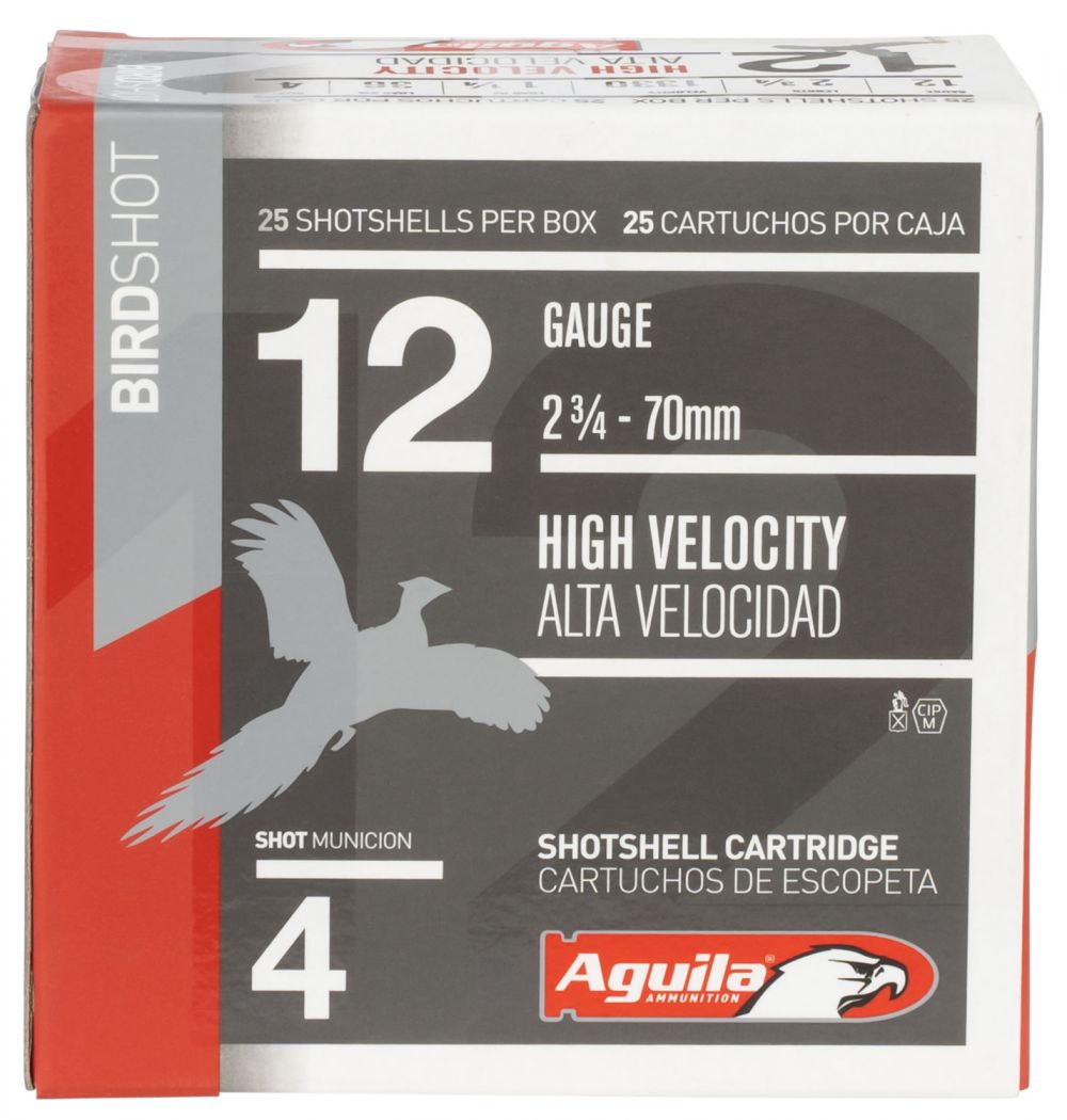 Aguila Field 12 Gauge 2.75" 1 1/4 oz 4 Shot 25 Bx/ 10 Cs