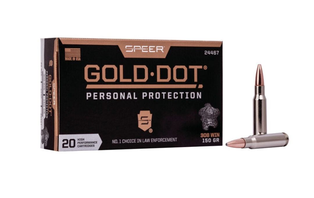 Federal Gold Dot 308 Win 150 gr Speer Gold Dot 20 Bx/ 10 Cs - Brass Casing