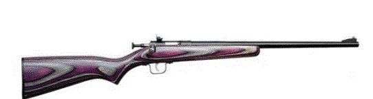 Crickett Purple Laminate/Stainless Youth 22 Long Rifle Bolt Action Rifle - 1 Round | 16.12" Barrel