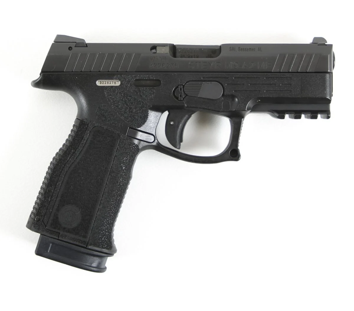 Steyr Arms M9-A2 MF Black 9mm Pistol - 17 Rounds | 4" Barrel | Polymer Grips | Blue/Black