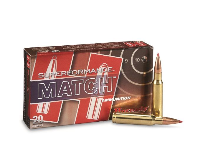 Hornady Superformance Match ELD Match308 Winchester Ammo 20 Round Box - Brass Casing