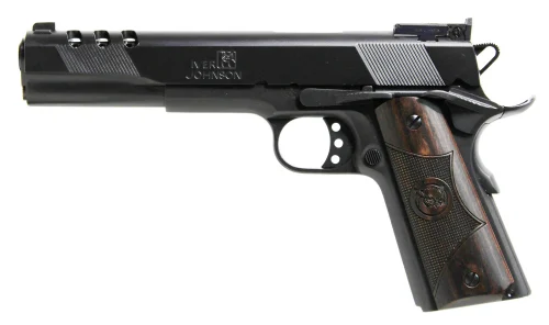 IVER JOHNSON ARMS EAGLEXL45 1911 Eagle XL Ported Long Slide 70 Series .45 ACP Single 6 8+1 Walnut Grip Blued Steel Slide - 8+1 Rounds | 6" Barrel | Wood Grips | Blue/Black