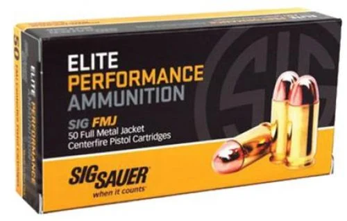 Sig Sauer Elite .45 ACP230grFMJ ELITE 50rd box - Brass Casing