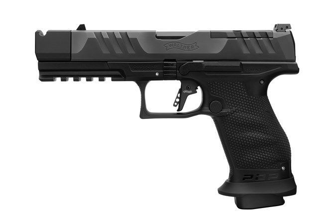 Walther Arms PDP PRO-X Compact PMM 9mm Semi Auto Pistol - 18+1 Rounds | 4.60" Barrel | Polymer Grips | Blue/Black | Adjustable Sights