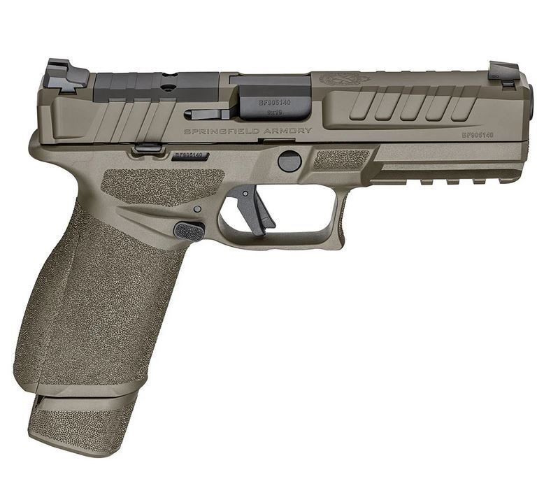 Springfield Armory Echelon 9mm Semi Auto Pistol - 20+1 Rounds | 4.5" Barrel | Polymer Grips | Green | Night Sights