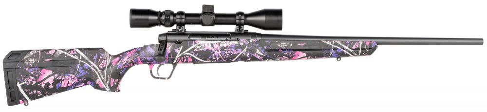Savage Arms Axis XP Compact Muddy Girl 6.5mm Creedmoor - 4+1 Rounds | 20" Barrel | Muddy Girl Stock | Synthetic | Blue/Black