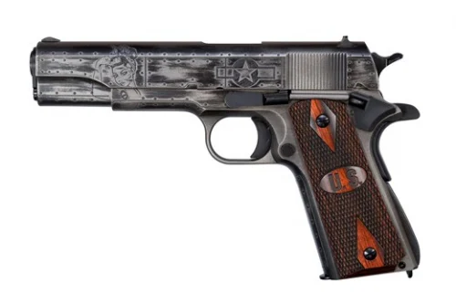 *AUTO ORD VICT GIRLS WWII 1911 - 7 Rounds | 5" Barrel | Wood Grips | Gray