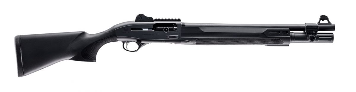 Beretta 1301 Tactical Mod.2 12ga 18.5" Cylinder Bore Black 7+1 - 7+1 Rounds | 18.5" Barrel | 3" Chamber | Black Stock | Synthetic | Blue/Black