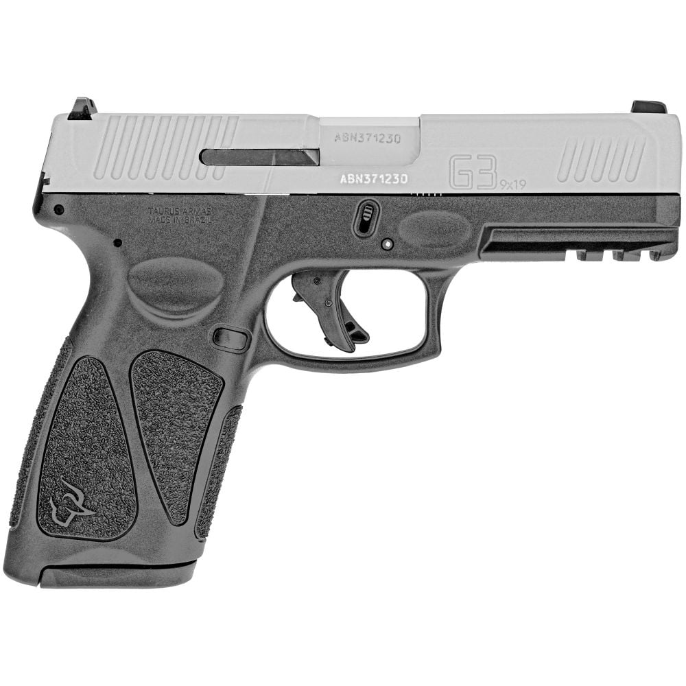 Taurus G3 Black/Matte Stainless 10 Rounds 9mm Pistol - 10 Rounds | 4" Barrel | Polymer Grips