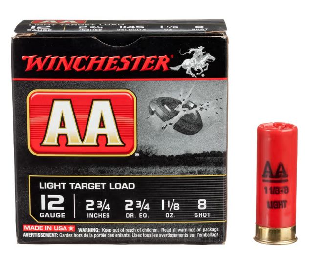 Winchester Ammo AA Super Sport 12 Gauge 2.75" 1 1/8 oz #8 Shot 25rd box