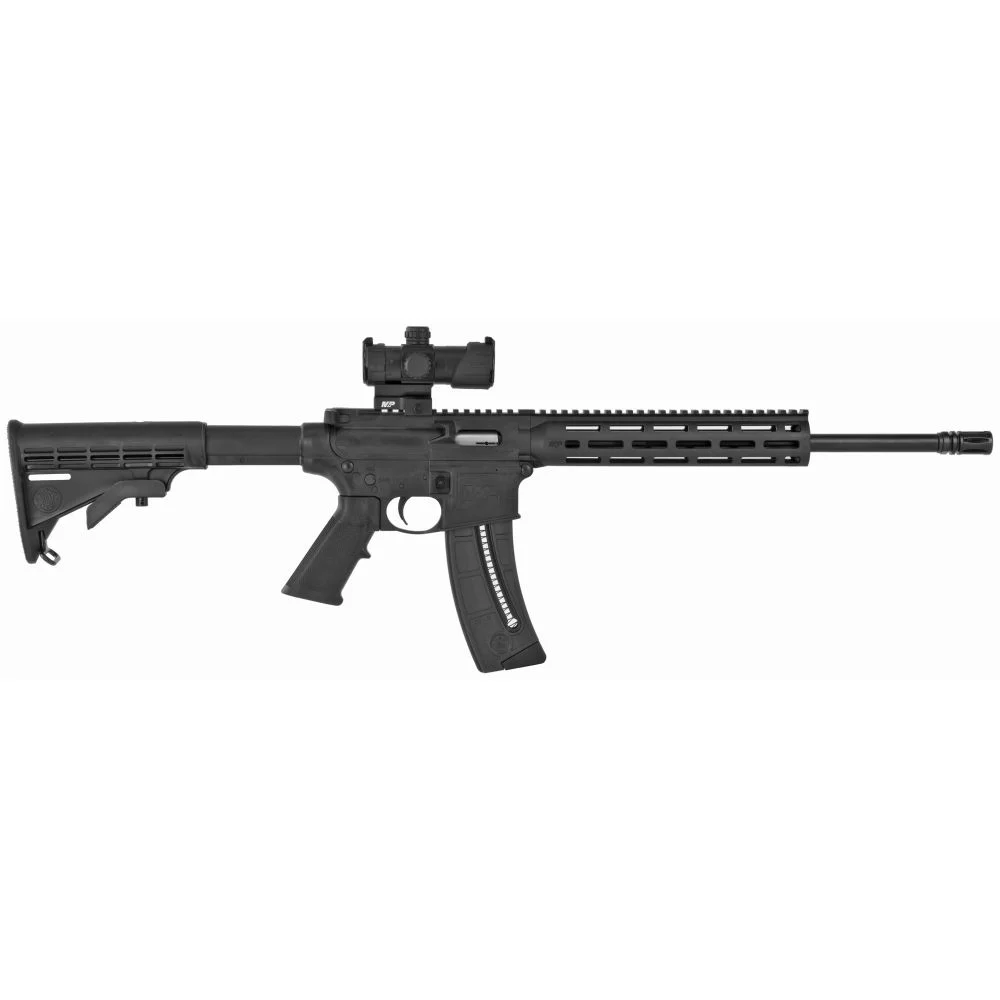 Smith & Wesson M&P15-22 Sport OR 25 Rounds 22 Long Rifle Semi Auto Rifle - 25 Rounds | 16.5" Barrel | 6-Position Stock | Synthetic | Blue/Black