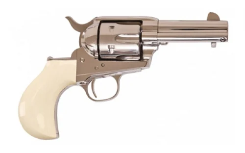 Cimarron Doc Holliday Thunderer 45 Long Colt, 3 1/2" Revolver - 6 Rounds | 3.5" Barrel | Ivory/Pearl Grips | Stainless/Silver