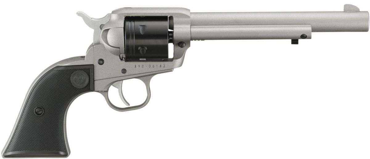 Ruger Wrangler .22 LR Revolver 6.5" Silver Cerakote 6 Shot - 6 Rounds | 6.5" Barrel | Stainless/Silver
