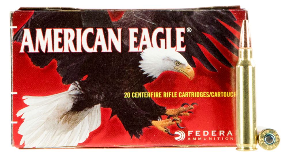 Federal American Eagle .223 Remington 75 gr Total Metal Jacket (TMJ) 20 Bx/ 25 Cs - Brass Casing