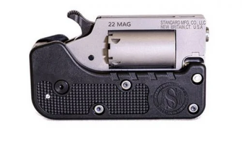 Standard Manufacturing Switch-Gun Single Action Folding Revolver .22 WMR 5rd Capacity 0.75" Barrel - 5 Rounds | Stainless/Silver