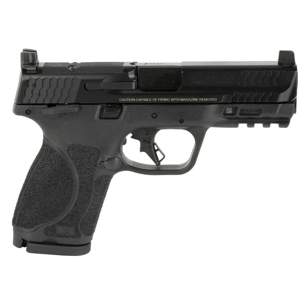 Smith & Wesson M&P M2.0 Compact 9mm Semi Auto Pistol - 15+1 Rounds | 4" Barrel | Blue/Black