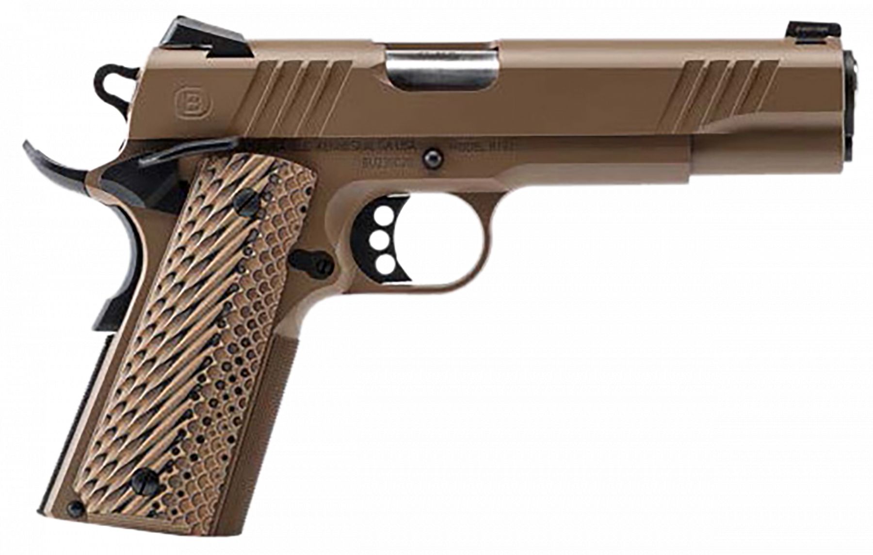 BERSA/TALON ARMAMENT LLC B1911 .45 ACP Semi Auto Pistol - 8+1 Rounds | 5" Barrel | FDE/Tan | Night Sights