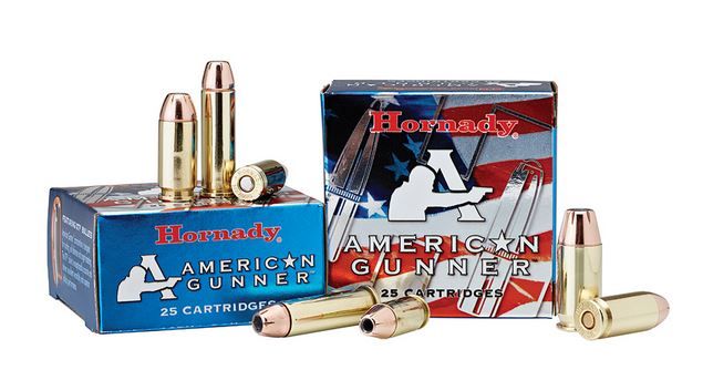Hornady American Gunner XTP 40 S&W Ammo 20 Round Box - Brass Casing