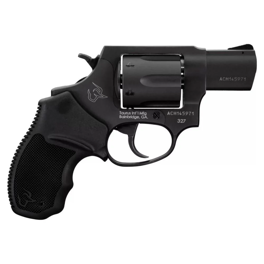 Taurus Model 327 .327 Federal Magnum Revolver - 6 Rounds | 2" Barrel | Rubber Grips | Blue/Black | 3-Dot Sights