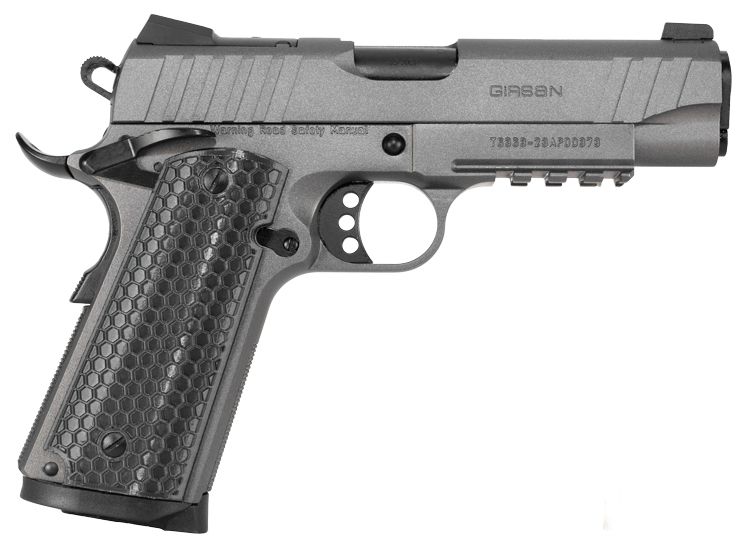 Girsan MC1911C Influencer .45 ACP Semi Auto Pistol - 8+1 Rounds | 4.4" Barrel | Gray | 3-Dot Sights