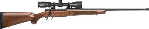 Mossberg & Sons Patriot Walnut Vortex Scoped Combo 7mm Rem Mag Bolt Action Rifle - 3 Rounds | 24" Barrel | Walnut Stock | Wood | Blue/Black