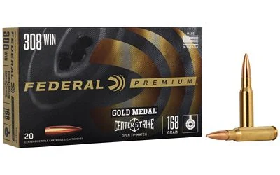 FEDERAL GOLD METAL 308 WIN 168GR OTM 20RD BOX