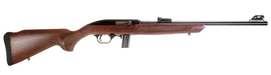 Rossi RS22 Semi-Auto .22LR 18" Blue, Wood Stock 10+1 - 10 Rounds | 18" Barrel | Wood | Blue/Black
