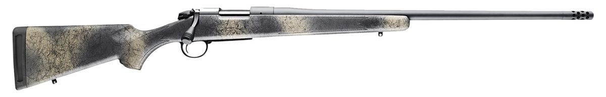 Bergara B-14 Ridge Wilderness 22" 6.5mm Creedmoor Bolt Action Rifle - 4+1 Rounds | 22" Barrel | Black Synthetic Stock | Synthetic | Gray