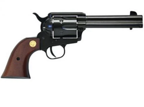 Chiappa SAA 1873 Wood/Blued 22 Long Rifle Revolver - 6 Rounds | 4.75" Barrel | Wood Grips | Blue/Black