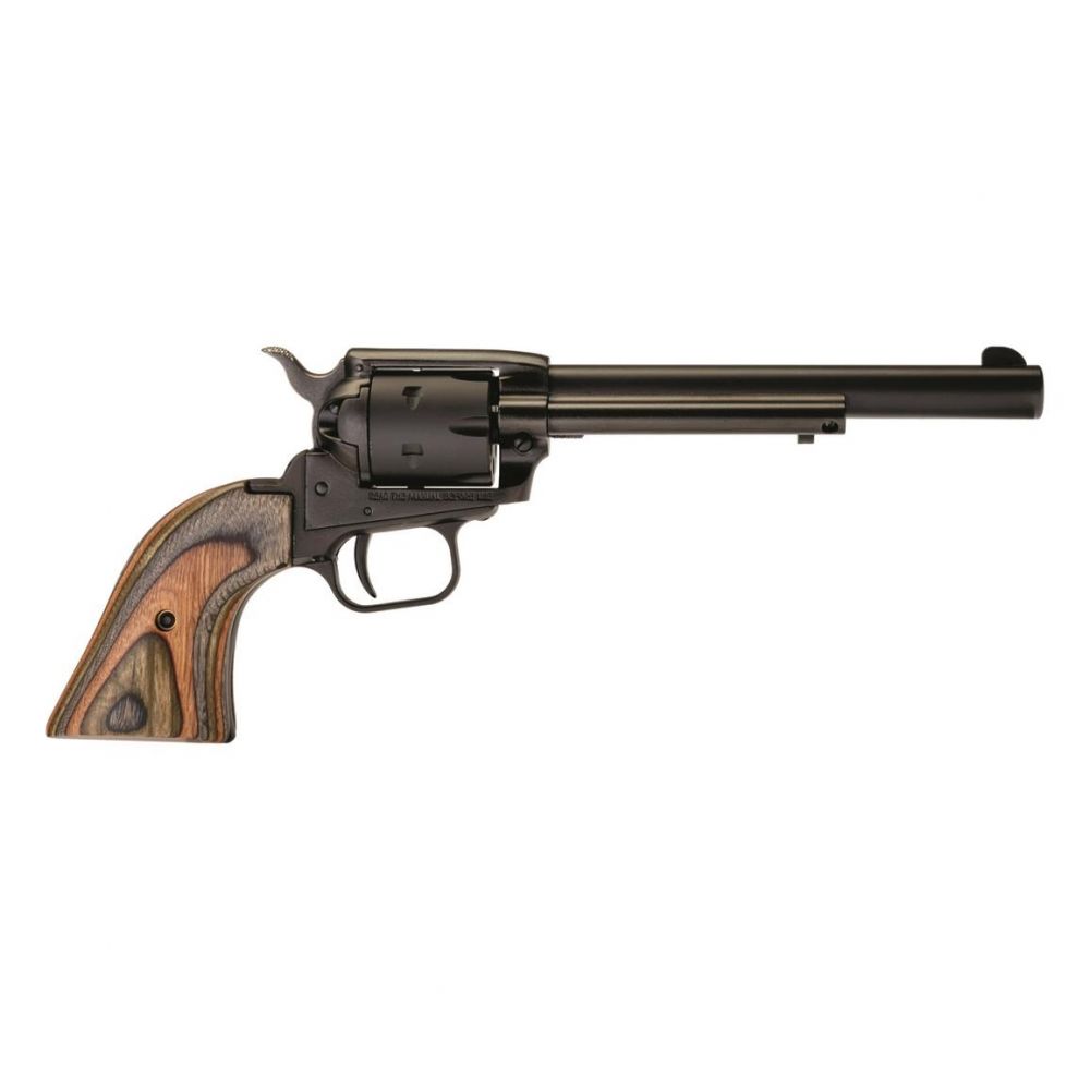 HTG ROUGH RIDER STEEL .22 LR 4.75 6 Round SAND/SBK - 6 Rounds | 4.75" Barrel | Wood Grips | Blue/Black