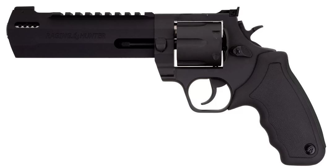 Taurus Raging Hunter Black .44 Magnum 6.75" Black 6 Shot - 6 Rounds | 6.75" Barrel | Rubber Grips | Blue/Black | 3-Dot Sights