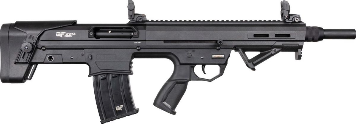 GForce GFY-1, 12 Gauge, 18.5" barrel, Black, 5 Round - 5+1 Rounds | 18.5" Barrel | 3" Chamber