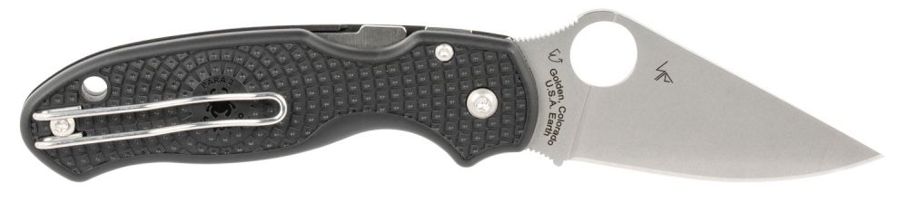 Spyderco Para 3 Lightweight 2.92" CTS BD1 Stainless Steel Full-Flat FRN Black Handle Folding