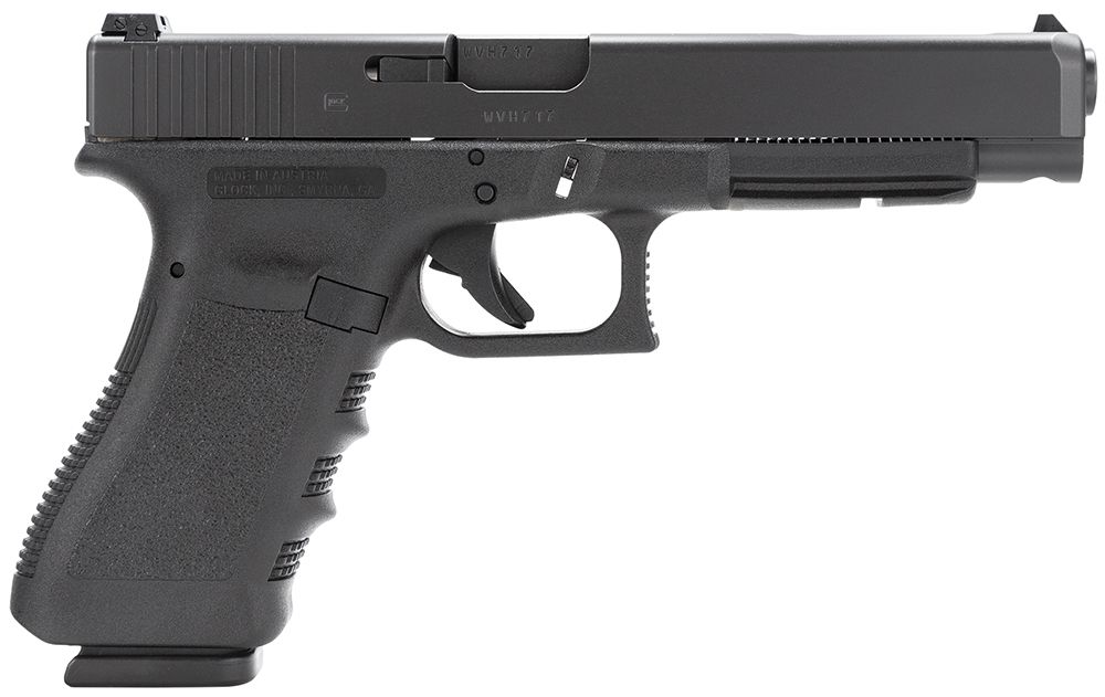 Glock G35 Gen3 Competition 40 S&W Pistol - 15+1 Rounds | 5.31" Barrel | Polymer Grips | Blue/Black | Glock Fixed Rear Sights