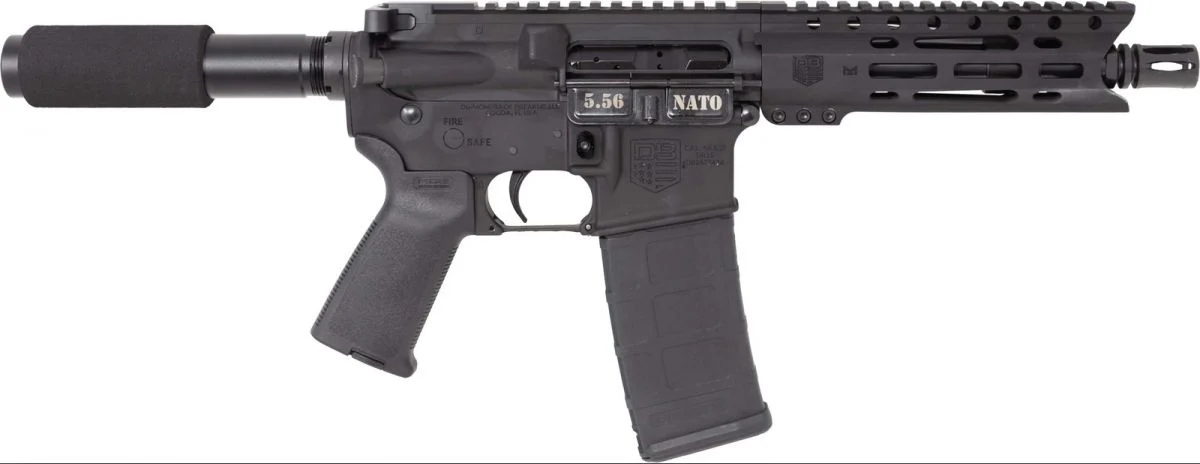 Diamondback DB15 AR Pistol Carbine Length 5.56x45mm NATO 7" 30+1 Black Buffer Tube Stock - 30+1 Rounds | 7" Barrel