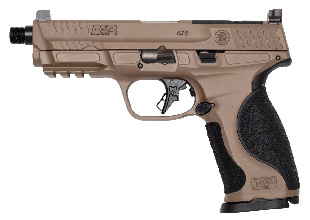 Smith & Wesson M&P9 M2.0 Metal 9mm Semi Auto Pistol - 17+1 Rounds | 4.625" Barrel | FDE/Tan