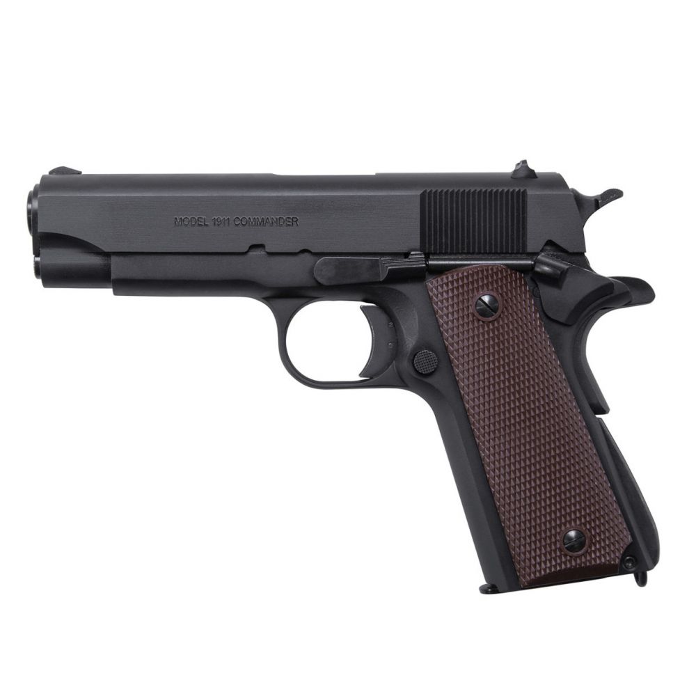 Auto-Ordnance 1911-A1 Commander 45 ACP Pistol - 7+1 Rounds | 4.25" Barrel | Polymer Grips | Blue/Black
