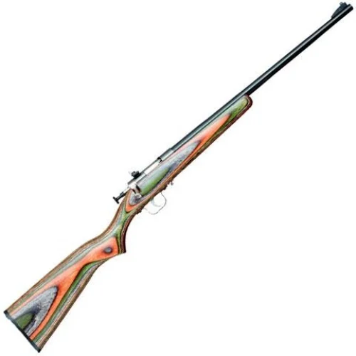 Crickett Youth Camo Laminate/Blued 22 Long Rifle Bolt Action Rifle - 1 Round | 16.12" Barrel | Camo Stock | Synthetic