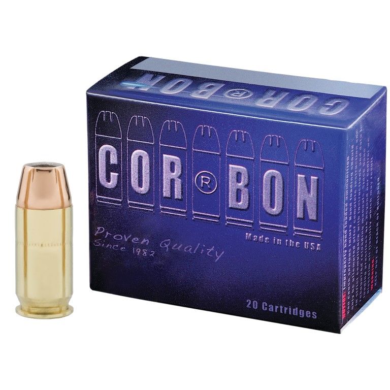 Corbon .45 ACP 185 Grain Jacketed Hollow Point - Brass Casing